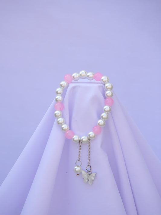 Butterfly Chain Bracelets (White)