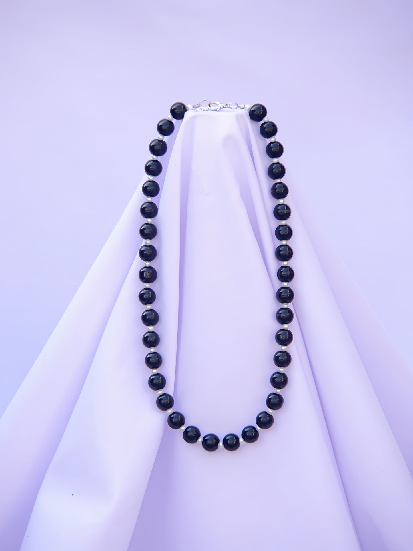 Bead Harmony Necklace (black)